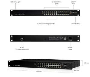 Ubiquiti EdgeSwitch ES-24-250W - obrázek 2