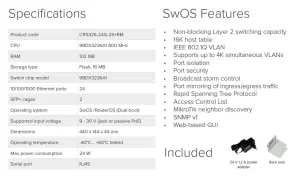 MikroTik Cloud Router Switch CRS326-24G-2S+RM - obrázek 3