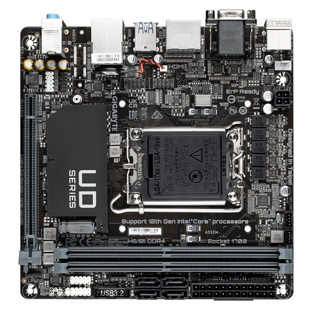 GIGABYTE H610I DDR4 Mini-ITX deska LGA1700
