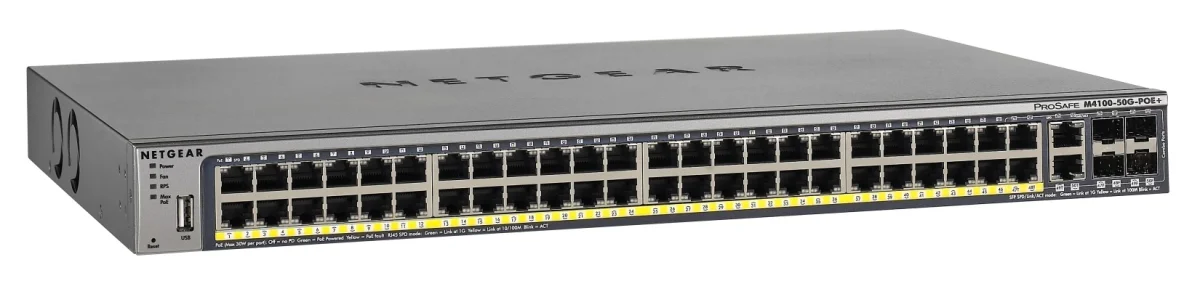 NETGEAR GSM7248P 48x Gb PoE+ switch 4x SFP