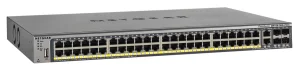NETGEAR GSM7248P 48x Gb PoE+ switch 4x SFP