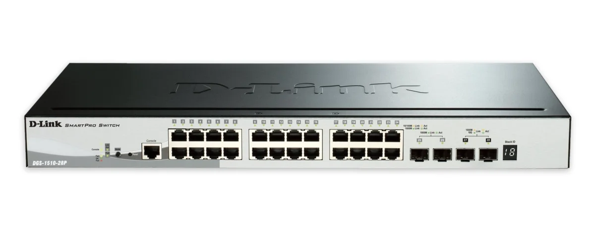 D-Link DGS-1510-28P 28-portový Gigabit Switch PoE