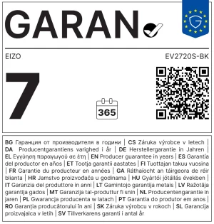 EIZO FlexScan EV2720S 27" QHD IPS USB-C - obrázek 3