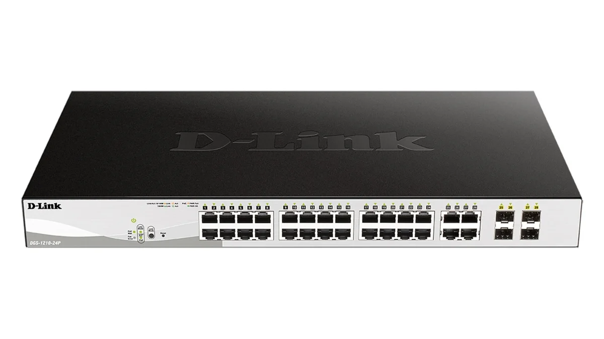 D-Link DGS-1210-24P PoE, 24x 10/100/1000 Mb/s