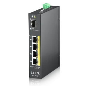 ZYXEL RGS100-5P 4xGb+1xSFP POE IP30 DIN 120W