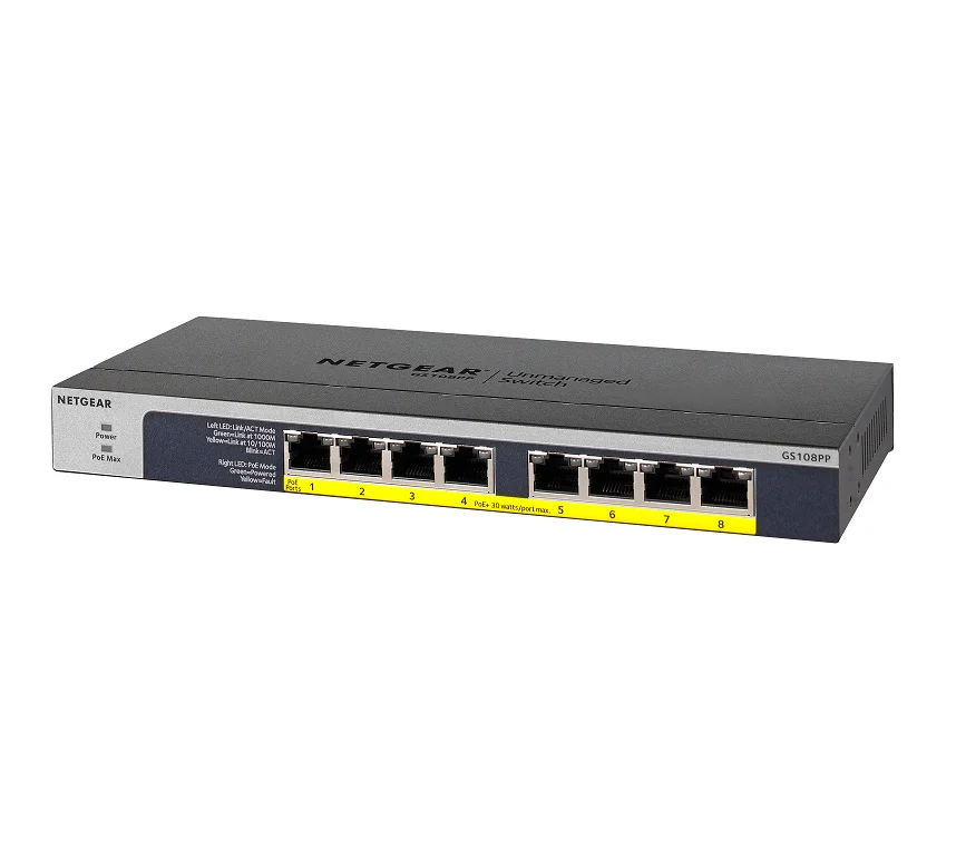 NETGEAR GS108PP 8-port Gigabit Ethernet PoE
