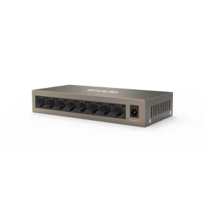 Tenda TEG1008M 8-port Gigabit Switch, 8x 10/100/1000 Mb/s, Fanless, MAC 4K, napájení AC/DC, i na zeď - obrázek 6