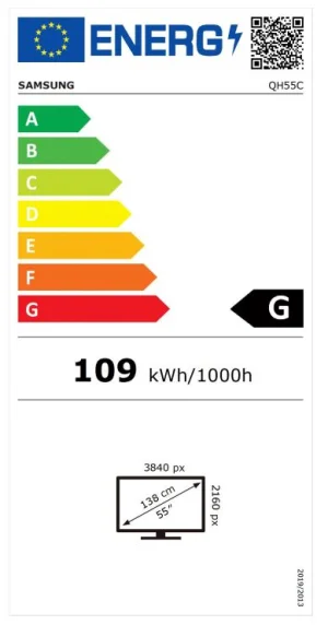 55" LED Samsung QH55C - UHD,700cd,MI,24/7 - obrázek 2