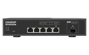 QNAP switch QSW-L3205-1C4T (4x 10GbE port, 1x 10G SFP+/NBASE-T Combo, Lite Managed)