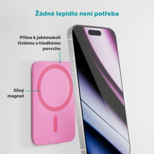 Epico Mag+ přísavný držák na telefon - růžová - obrázek 5