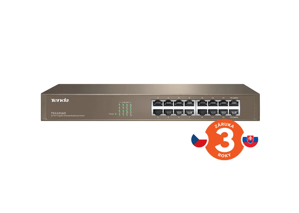 TENDA TEG1016D - 16portový Gigabit switch