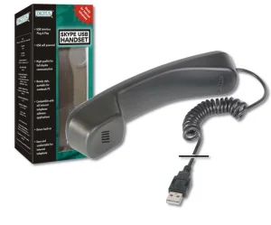 DIGITUS USB telefonní set/sluchátko pro Skype/ICQ/