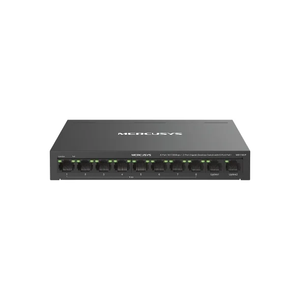 MERCUSYS MS110CP 8x FE 2x Gb PoE+