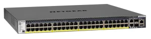 NETGEAR M4300-52G-POE+ switch řízený 550W