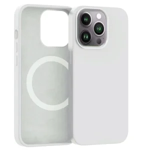 ER POWER Silikonový kryt CARNEVAL SNAP pro iPhone 14 plus s MagSafe - bílá