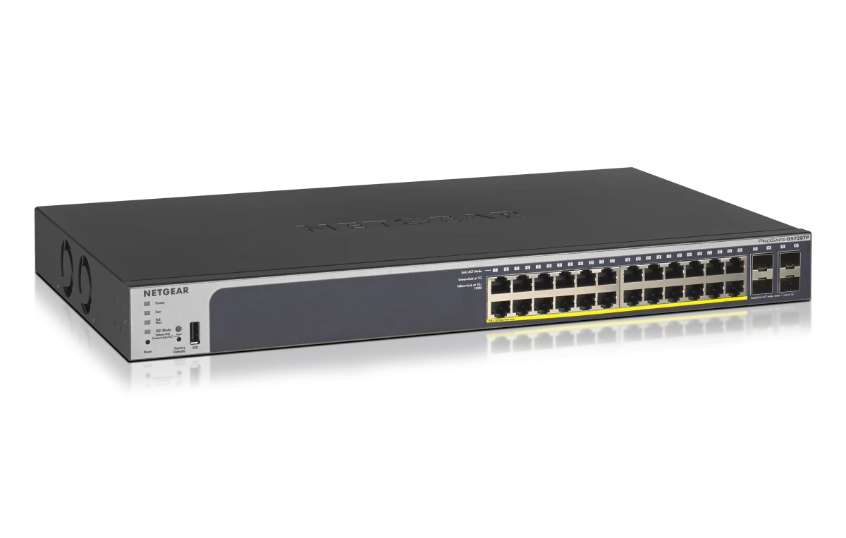 NETGEAR 24-Port Gigabit PoE+ Switch 4x SFP
