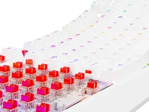 Genesis herní klávesnice THOR 230/TKL/RGB/Outemu Red/Drátová USB/US layout/Bílá - obrázek 4