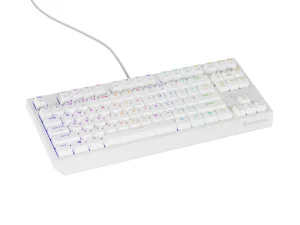 Genesis herní klávesnice THOR 230/TKL/RGB/Outemu Red/Drátová USB/US layout/Bílá - obrázek 7