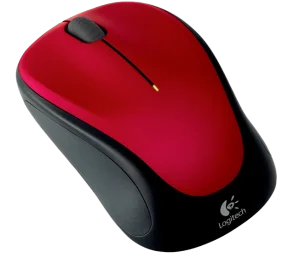 Logitech M235/Cestovní/Optická/1 000 DPI/Bezdrátová USB/Černá-červená - obrázek 2