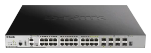 D-Link DGS-3630-28PC/SI L3 24Gb PoE 4x10G