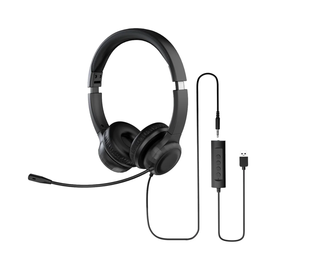 Acer Office Headset AHW154/Stereo/Jack/Drát/Černá