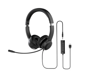 Acer Office Headset AHW154/Stereo/Jack/Drát/Černá