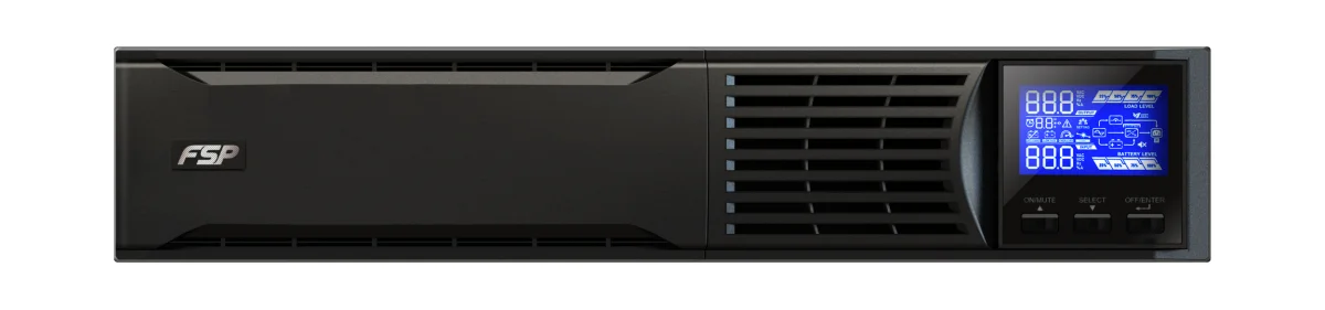 FSP UPS CHAMP 1K rack/tower, 2U, Schuko, 1000 VA/900 W, online