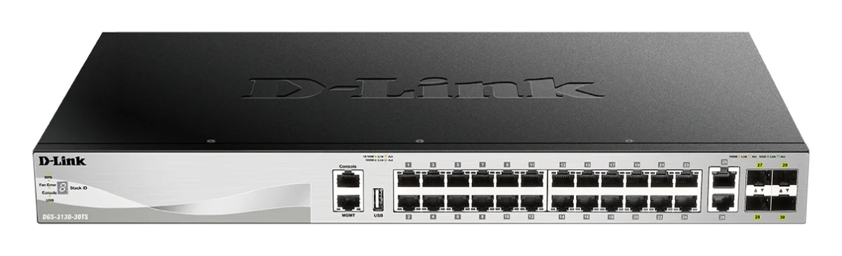 D-Link DGS-3130-30TS 24x GbE, 2x 10G RJ-45