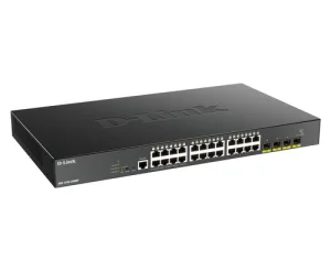 D-Link DGS-1250-28XMP/E 24-port Gigabit PoE Smart Managed Switch with 4x 10G SFP+ ports, 370Watts - obrázek 2