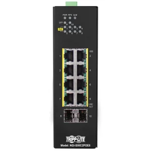 EATON 8портový switch PoE+, 10/100/1000Mb/s, SFP
