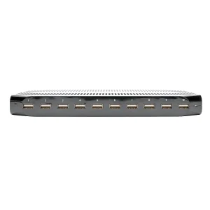 USB nabíjecí stanice s úložným prostorem, výstup 10x 12V, 8A, 96W, napájecí kabel Schuko - obrázek 2