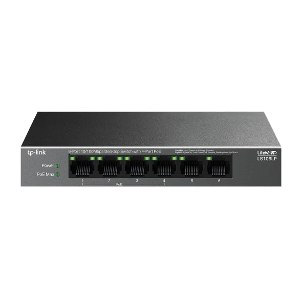 TP-Link LS106LP 6x10/100 switch s 4x POE