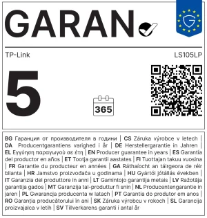 TP-Link LS105LP switch 5x10/100 4xPoE - obrázek 3