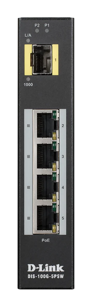 D-Link DIS-100G-5PSW Průmyslový Switch PoE - obrázek 4