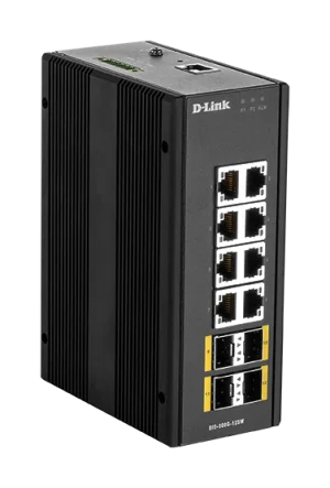 D-Link DIS-300G-12SW průmyslový switch Gigabit