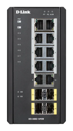 D-Link DIS-300G-14PSW Průmyslový switch PoE - obrázek 7