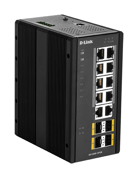 D-Link DIS-300G-14PSW Průmyslový switch PoE