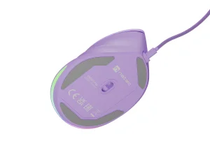 Vertikální myš Natec CRAKE 2 PRO/Vertikální/Optická/Pro praváky/12 400 DPI/Drátové USB-A/Fialová - obrázek 12