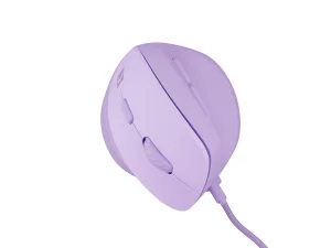 Vertikální myš Natec CRAKE 2 PRO/Vertikální/Optická/Pro praváky/12 400 DPI/Drátové USB-A/Fialová - obrázek 3