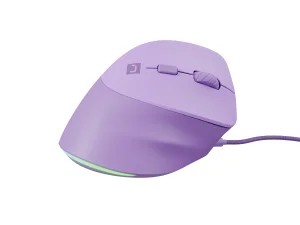 Vertikální myš Natec CRAKE 2 PRO/Vertikální/Optická/Pro praváky/12 400 DPI/Drátové USB-A/Fialová - obrázek 6