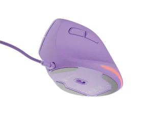 Vertikální myš Natec CRAKE 2 PRO/Vertikální/Optická/Pro praváky/12 400 DPI/Drátové USB-A/Fialová - obrázek 8