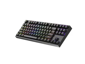 Genesis herní mechanická klávesnice THOR 404/RGB/Gateron Yellow Pro/Drátová USB/US layout/Černá - obrázek 4