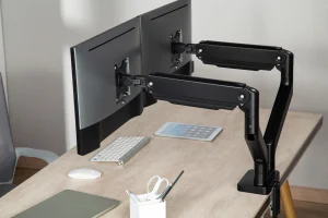 Držák monitoru Brateck LDT60-C024 dvě  ramena vedle sebe mechanická pružina Heavy Duty - obrázek 2