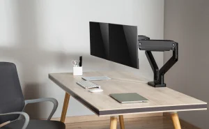 Držák monitoru Brateck LDT60-C024 dvě  ramena vedle sebe mechanická pružina Heavy Duty - obrázek 3