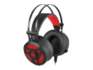 Herní sluchátka s mikrofonem Genesis Neon 360, Stereo, Vibrace, červené podsvícení - obrázek 3