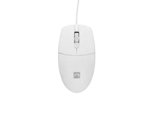 Natec optická myš RUFF 2/1 000 DPI/Kancelářská/Optická/1 000 DPI/Drátová USB/Bílá