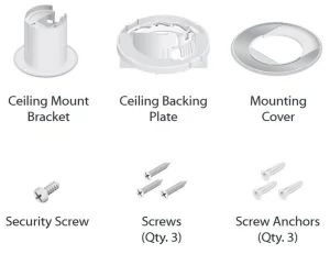 Ubiquiti UVC-G3-F-C-3, Stropní držák pro UVC-G3-FLEX, 3-Pack - obrázek 4