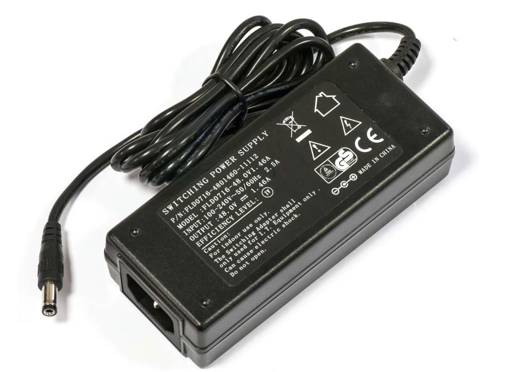 Mikrotik 48V 1,46 A 70W napájecí adaptér
