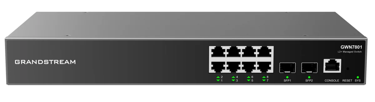 Grandstream GWN7801 L2+ Managed Switch 8x1Gb