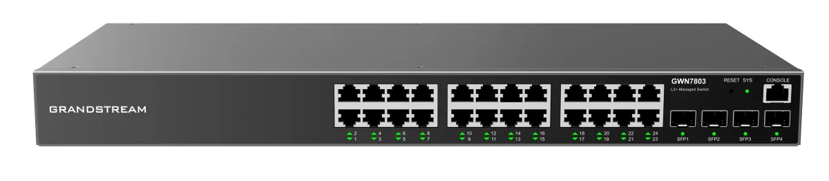 GRANDSTREAM GWN7803 L2+ switch 24x1Gb 4xSFP